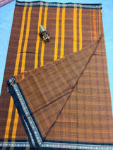 Pure Narayan Pet Check Sarees with Small Borders - SogaSaree Handlooms