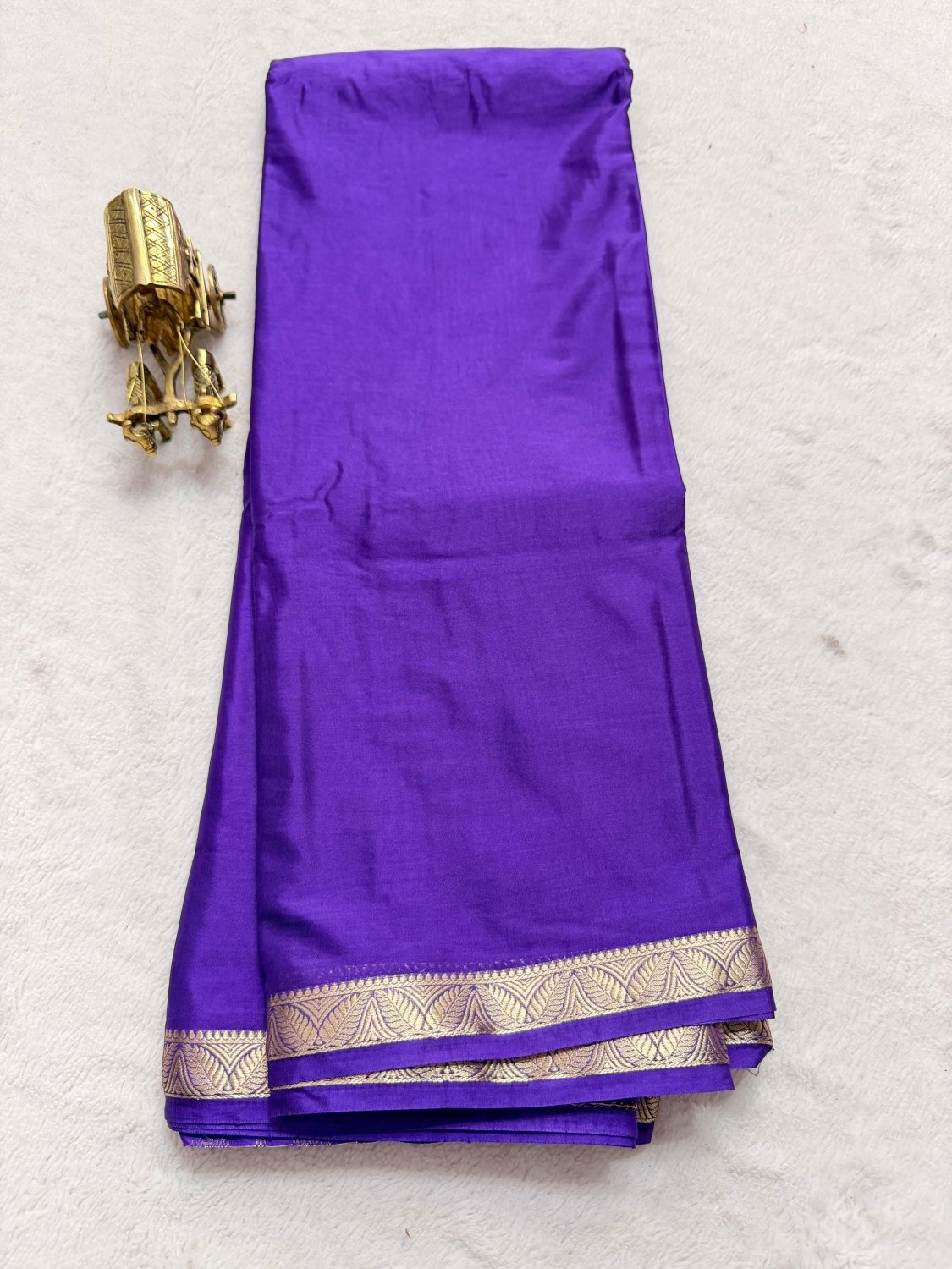 Premium Semi Mysore Silk Small Border - SogaSaree Handlooms