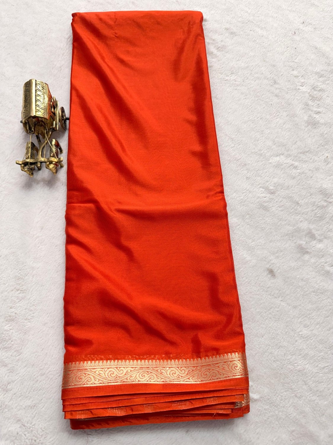 Premium Semi Mysore Silk Small Border - SogaSaree Handlooms