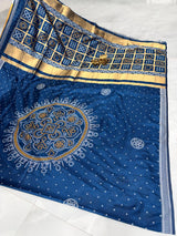 Gaji Silk Weaving Bandhini Designer Wear Saree - SogaSaree Handlooms