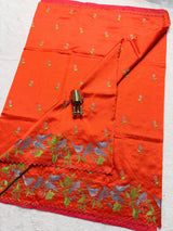 Mangalagiri Pattu Embroidery Work Saree - SogaSaree Handlooms
