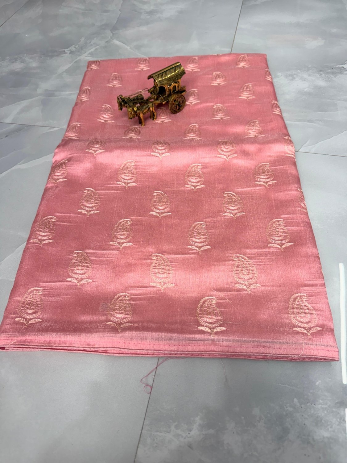 Mango Silk Embroidwery work saree - SogaSaree Handlooms