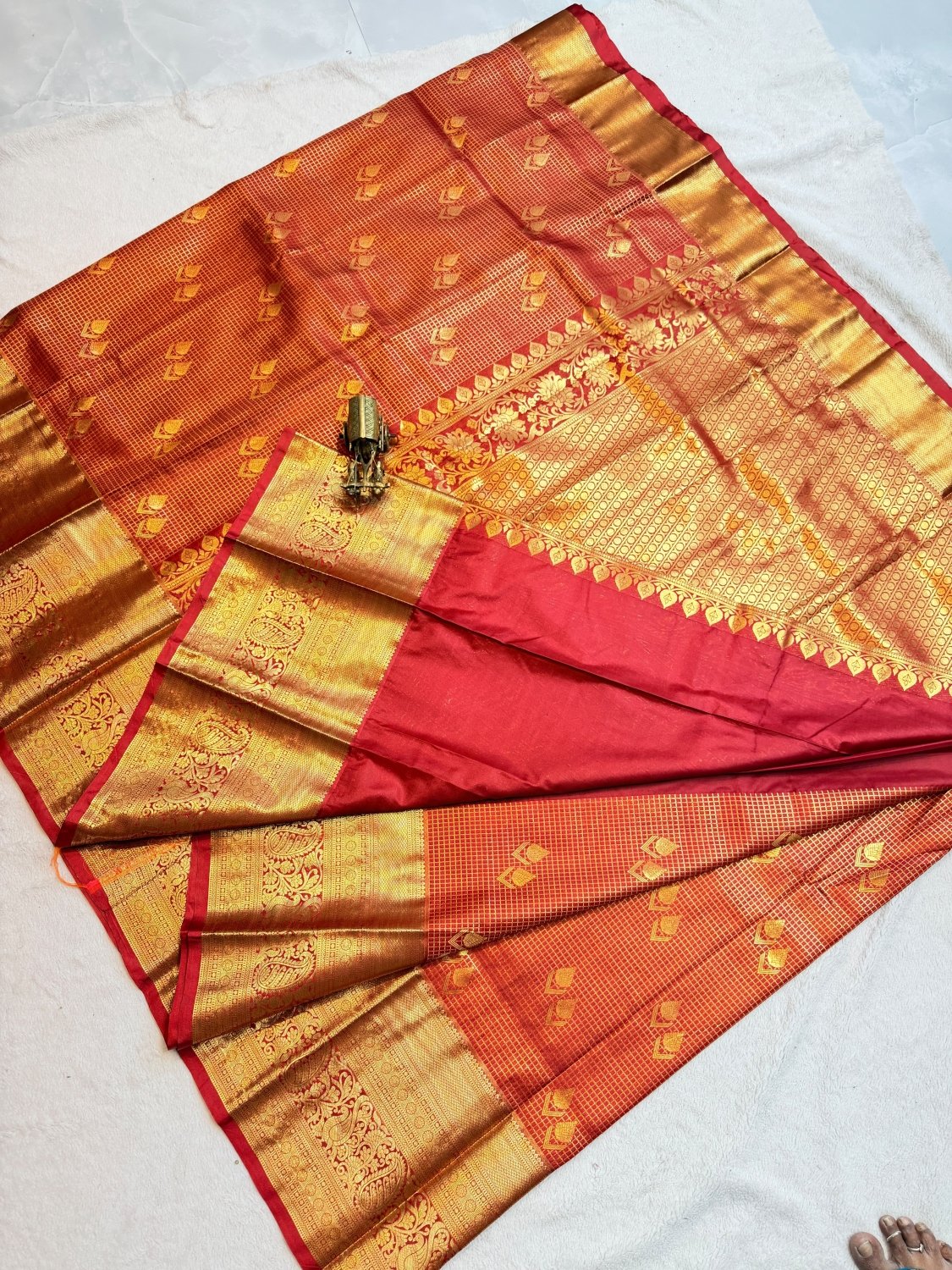 Semi Kanchi Pattu Saree - SogaSaree Handlooms