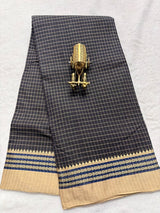 Pure NarayanaPet Cotton Check Sarees with Small Borders