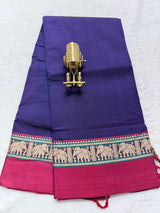 Pure NarayanaPet Cotton Plain Sarees with Big Borders