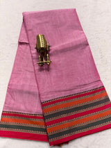 Pure NarayanaPet Cotton Plain Sarees with Big Borders