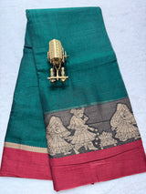 Pure NarayanaPet Cotton Plain Sarees with Big Borders