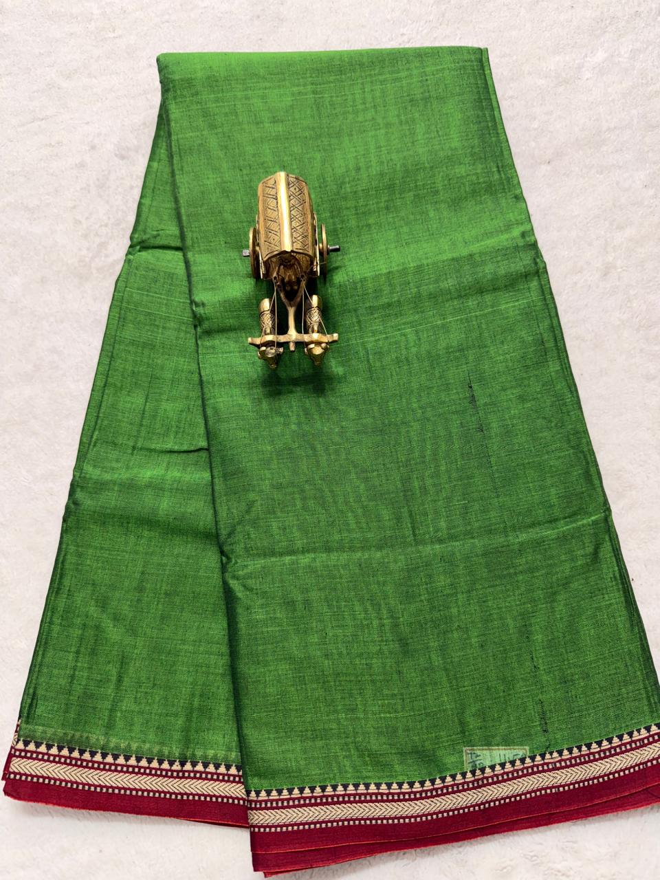 Pure NarayanaPet Cotton Plain Sarees with Small Borders