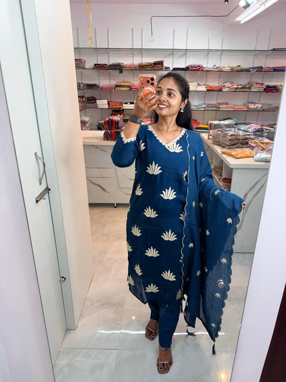 Mul Chanderi Dress