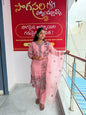 Mul Chanderi Party wear 3-piece dress - SogaSaree Handlooms