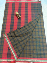 Pure Narayan Pet Check Sarees with Small Borders - SogaSaree Handlooms