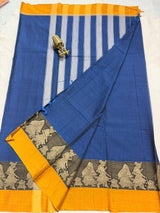 Pure Narayan Pet Plain Sarees with Big Borders - SogaSaree Handlooms