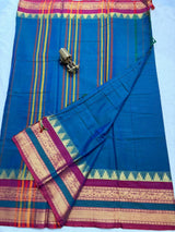 Pure Narayan Pet Plain Sarees with Big Borders - SogaSaree Handlooms