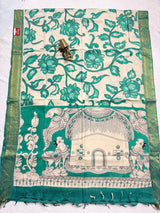 Chennur Silk Kalankari Dupatta - SogaSaree Handlooms