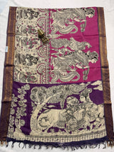 Chennur Silk Kalankari Dupatta - SogaSaree Handlooms