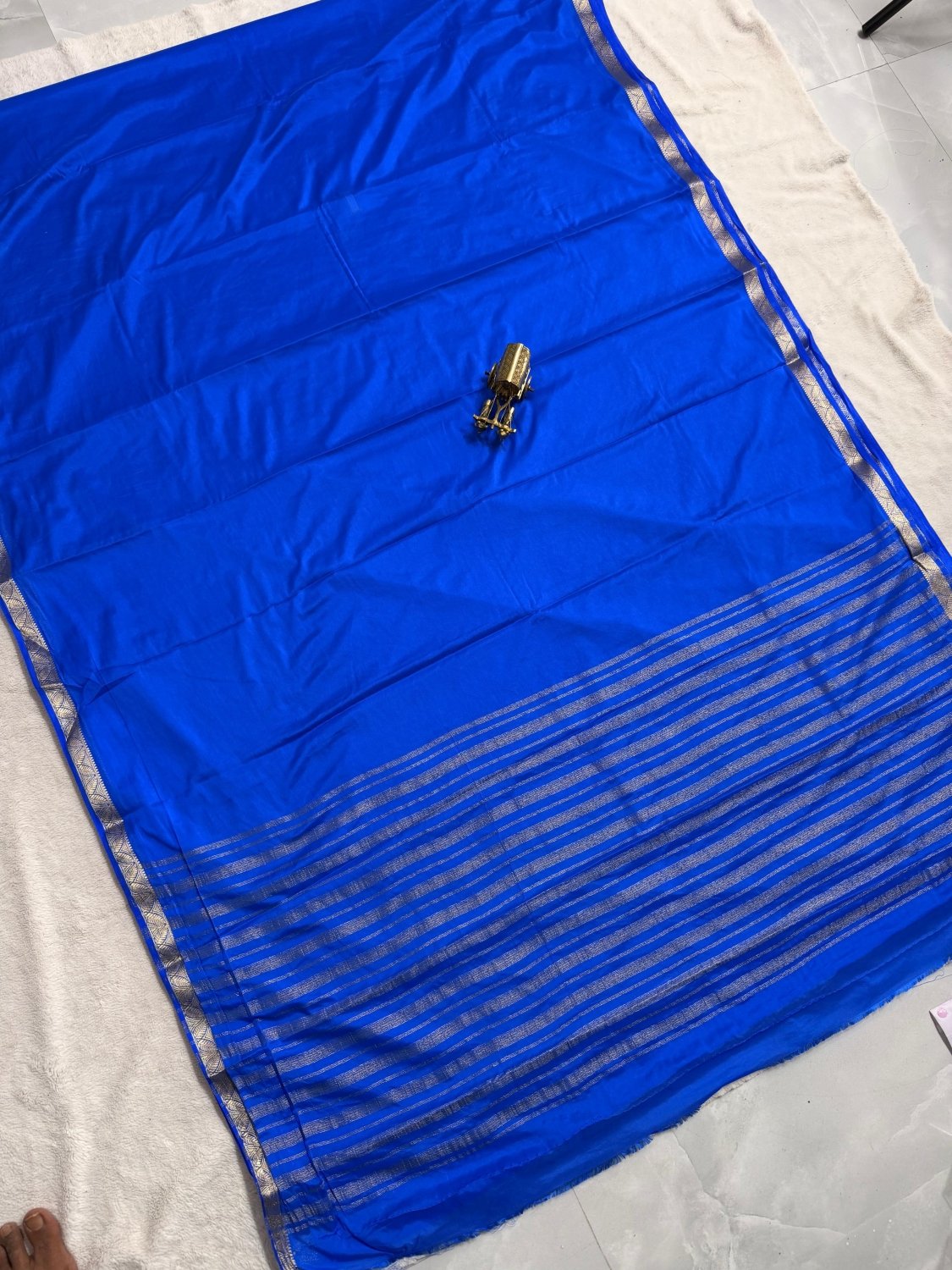 Premium Semi Mysore Silk Small Border - SogaSaree Handlooms