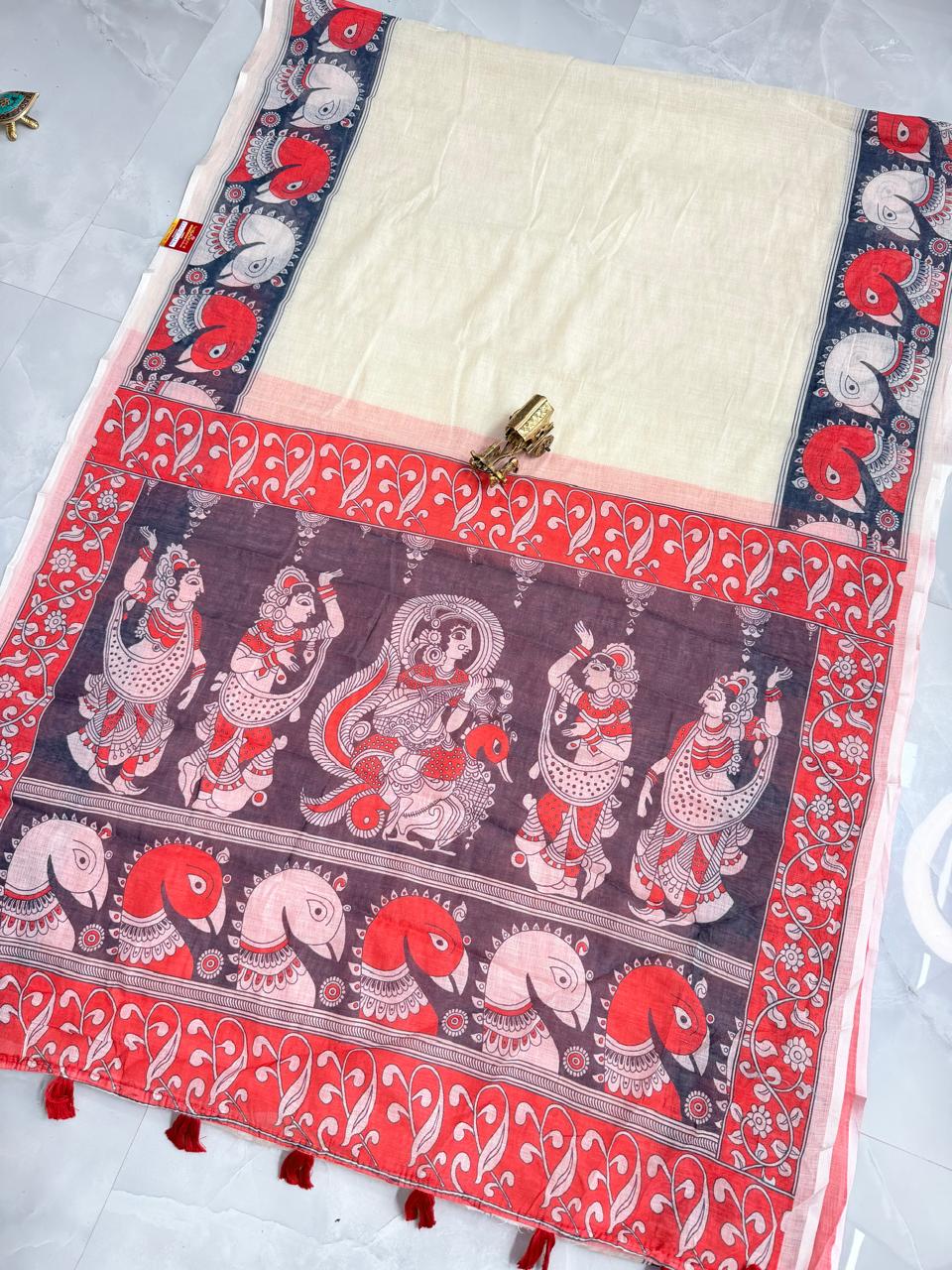 Lenin Kalamkari Print Saree