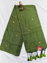 Khadi Cotton with Ginni Work Saree