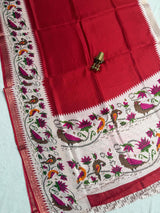 Crepe Silk with Patola design Saree.