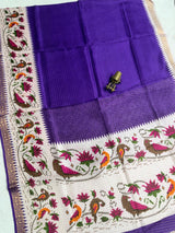 Crepe Silk with Patola design Saree.