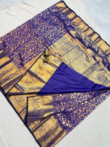 Semi Kanchi Pattu Saree - SogaSaree Handlooms