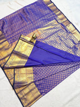 Semi Kanchi Pattu Saree - SogaSaree Handlooms