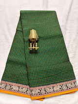 Pure NarayanaPet Cotton Check Sarees with Small Borders