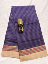 Pure NarayanaPet Cotton Check Sarees with Small Borders