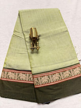 Pure NarayanaPet Cotton Plain Sarees with Big Borders
