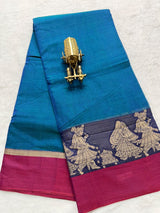 Pure NarayanaPet Cotton Plain Sarees with Big Borders