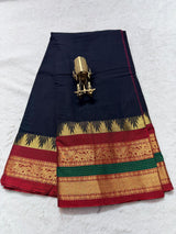 Pure NarayanaPet Cotton Plain Sarees with Big Borders