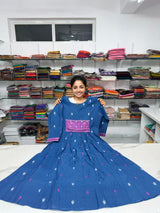 Cotton Embroidery Work Frock