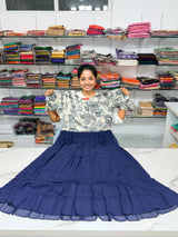 Georgette Kalamkari Frock