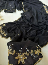 Rangoli crush sarees with sugarbeads work