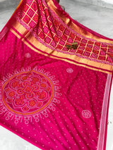 Gaji Silk Weaving Bandhini Designer Wear Saree - SogaSaree Handlooms