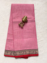 Pure NarayanaPet Samantha Cotton Check Sarees with Small Borders